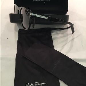 Salvatore Ferragamo Black Sunglasses